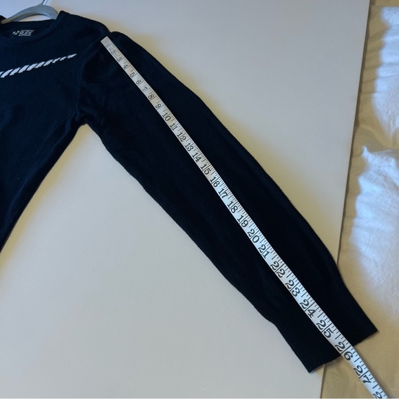 RUDE Unicorn skull pullover sweater, black and white, size M - Picture 6 of 11